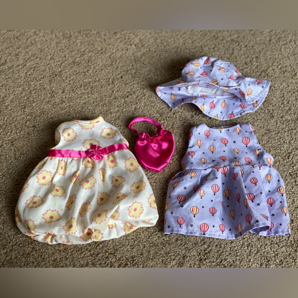 4 piece 18” doll outfits summer bundle lot 🌞 👗 👒